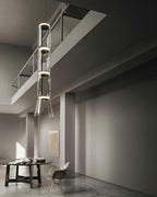 Virelo Stacked Glass Cylinder Pendant Light