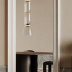 Virelo Stacked Glass Cylinder Pendant Light