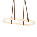 Kurve Chandelier Alabaster Ring Artificial leather