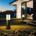 Leo Bollard Solar Outdoor Light