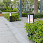 Leo Bollard Solar Outdoor Light