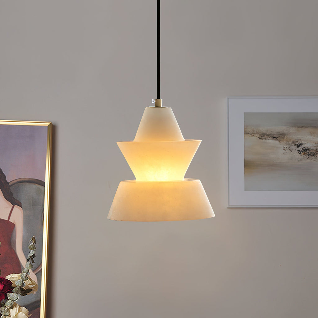 Strata Alabaster  Pendant Light