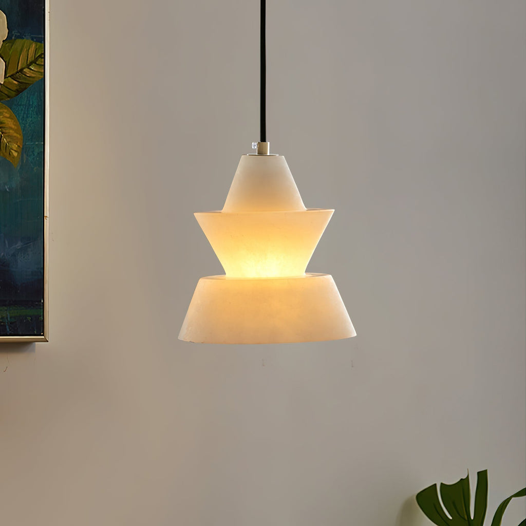 Strata Alabaster  Pendant Light