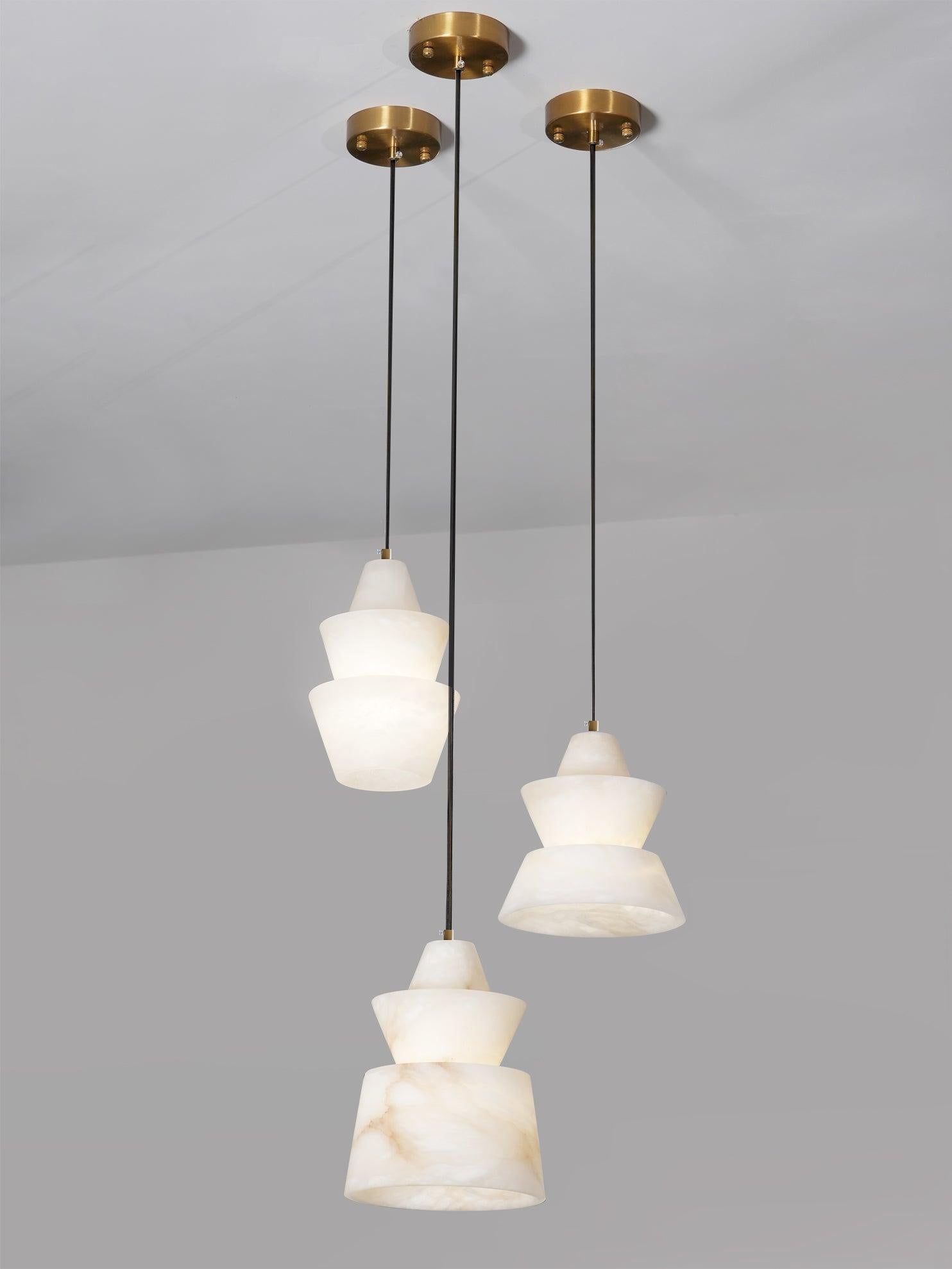 Strata Alabaster  Pendant Light