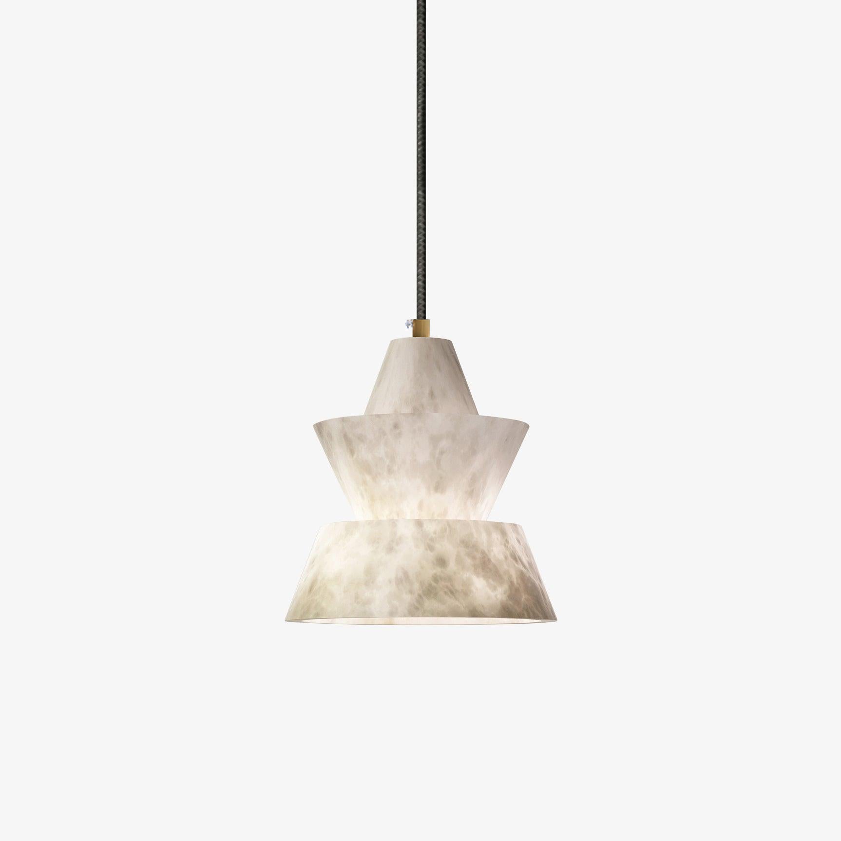Strata Alabaster  Pendant Light