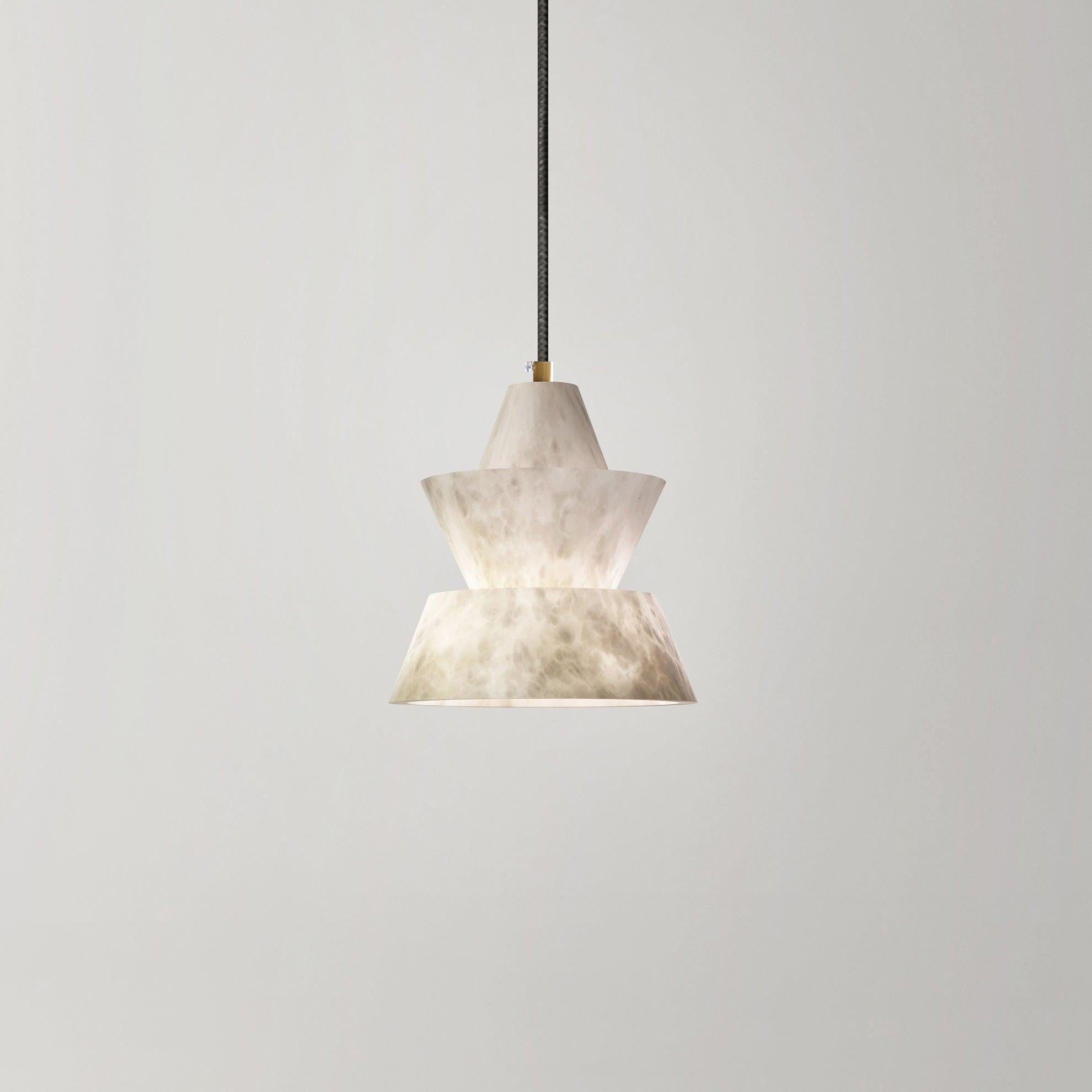 Strata Alabaster  Pendant Light