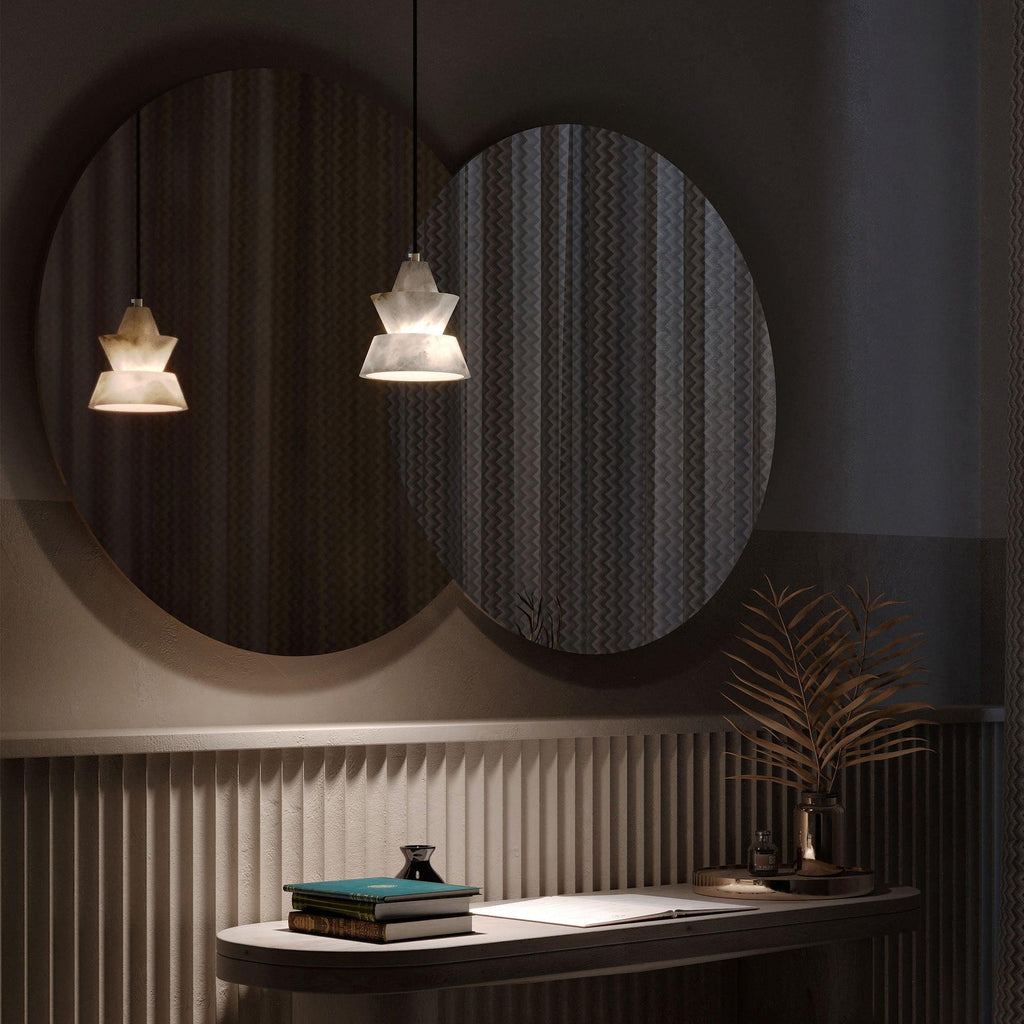 Strata Alabaster  Pendant Light