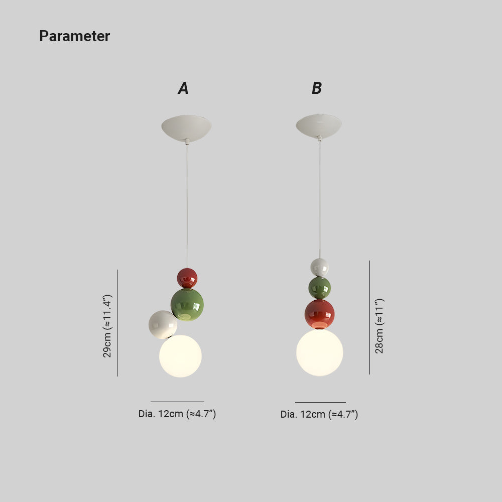 Valentina Modern LED Pendant Light White Metal Bedroom Living Room