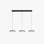 Aria Modern Minimalist Pendant Light Red Black Silver Metal Bedroom