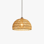 Ritta Boho Retro LED Pendant Light Wood Rattan Bedroom/Restaurant