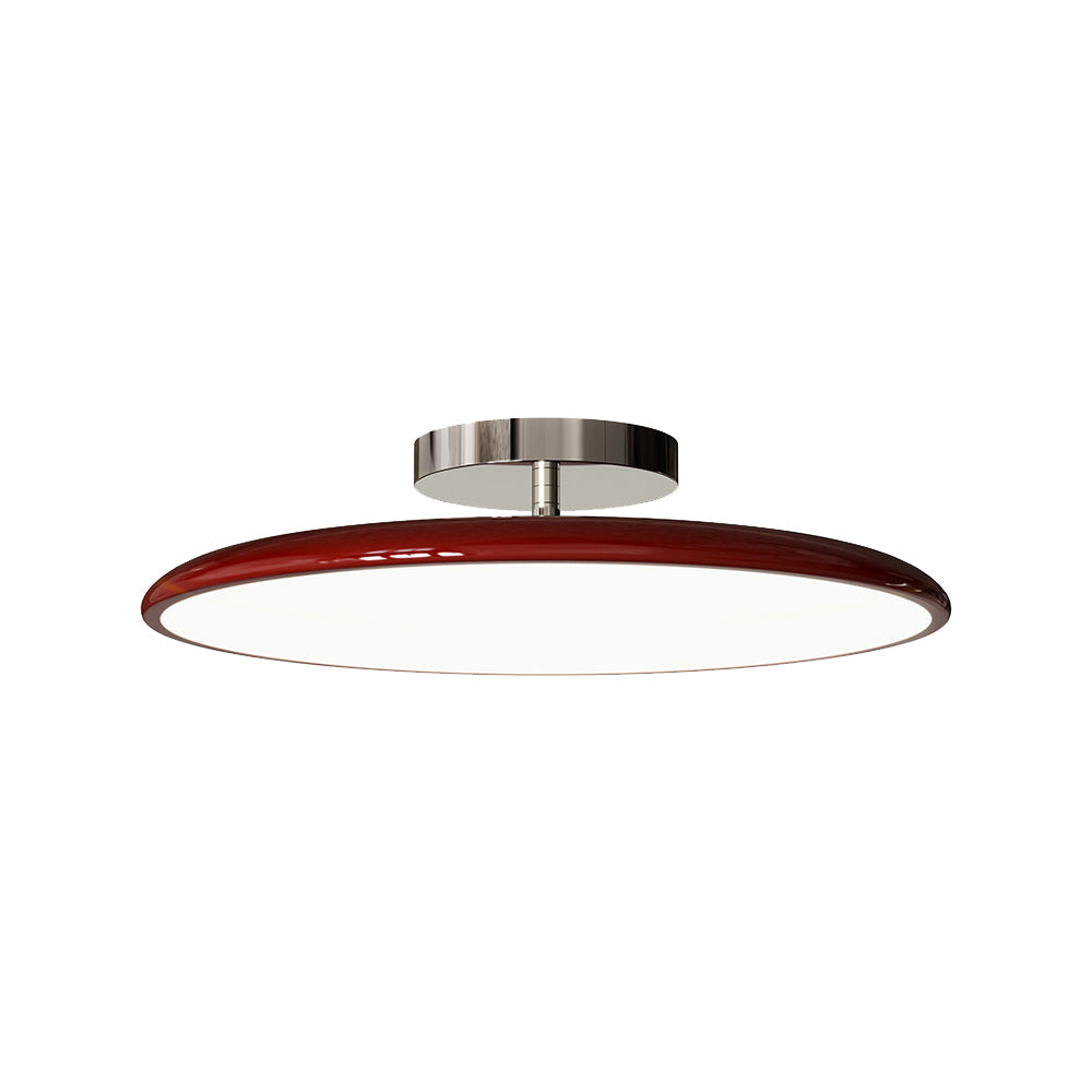 Valentina Vintage Flush Mount Ceiling Light Metal Red/White/Green LED Bedroom