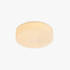 Valentina Modern Cream LED Flush Mount Ceiling Light Glass Study Bedroom