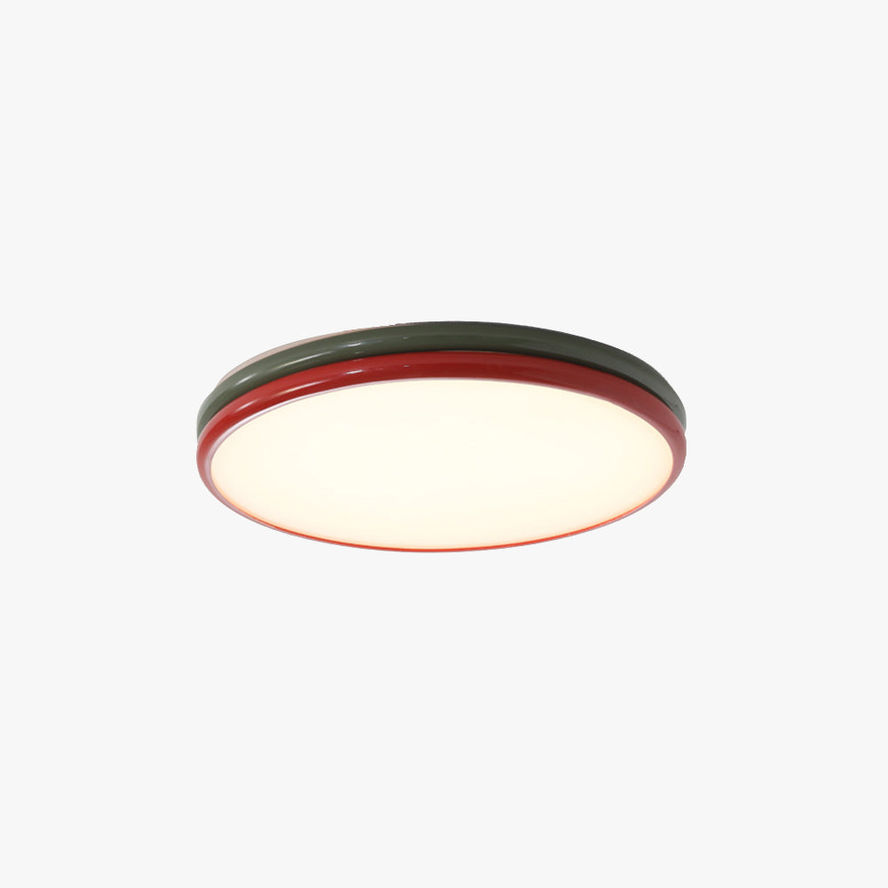 Arisha Modern LED Flush Mount Ceiling Light Red Living Room Bedroom