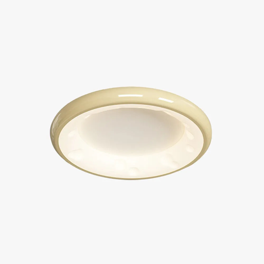 Arisha Modern LED Flush Mount Ceiling Light Metal White Bedroom