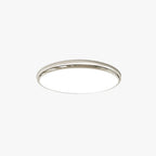Muto Retro Circle Flush Mount Ceiling Light White Metal Bedroom
