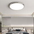 Muto Retro Circle Flush Mount Ceiling Light White Metal Bedroom