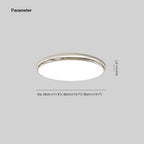 Muto Retro Circle Flush Mount Ceiling Light White Metal Bedroom