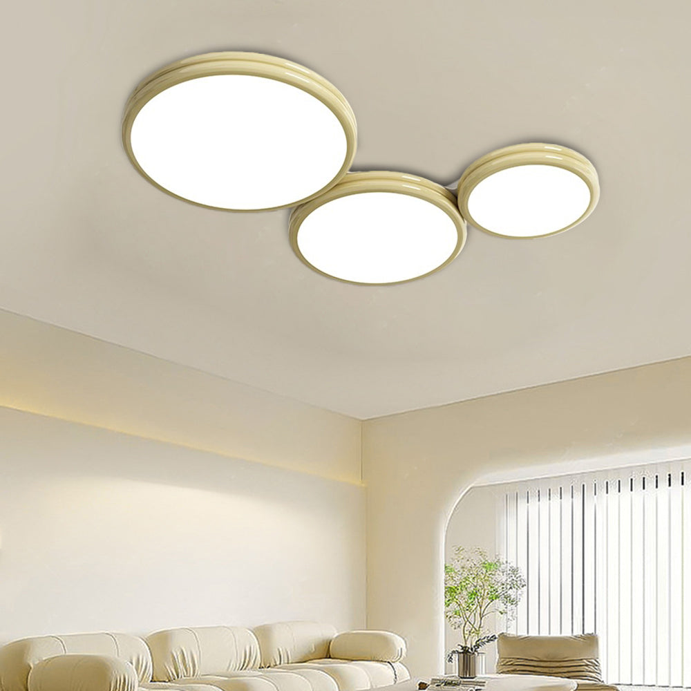 Valentina Modern LED Flush Mount Ceiling Light Metal Living Room