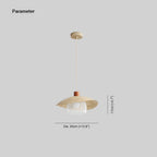 Arisha Modern LED Pendant Light Beige/Green/Wood Dining Room