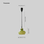 Valentina Retro Simple Pendant Light Living Room Green Living Room