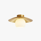 Arisha Nordic Retro LED Flush Mount Ceiling Light Metal Glass Corridor