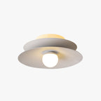 Arisha Modern Flush Mount Ceiling Light White Red Black Metal Balcony