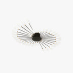 Wesley Flush-Mount Ceiling Light Fireworks, Black/Gold - product image 1