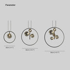 Arisha Nordic Glass Bubbles LED Modern Pendant Light for Dining Room