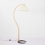 Muto Unique LED Floor Lamp, Wood/Metal, Living Room
