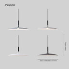 Rava Pendant Light Pan, Plate Shape Modern Design