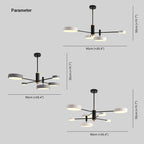Arisha Pendant Light LED, Metal & Wood, Grey/White/Gold