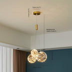 Valentina Glass Globe Bubble Pendant Light LED Stary