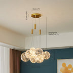 Valentina Glass Globe Bubble Pendant Light LED Stary
