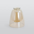 June Industrial Glass Pendant Light Clear/Amber/Smoke Grey