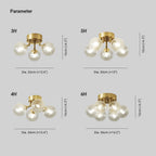 Valentina Modern Clear Bubble Glass Ceiling Light