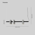 Arisha Modern Pendant Light Linear With 3 U-Shaped Light