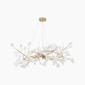 Olivia Luxury Ceramic Chandelier Large Foyer, Gingko leaf, Living Room