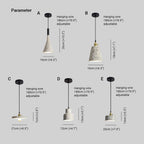 Aria Modern Stone Pendant Light, 5 Style