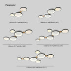Arisha Round Flush Mount Ceiling Light 3 Colour 3/4/5/6/7 Heads