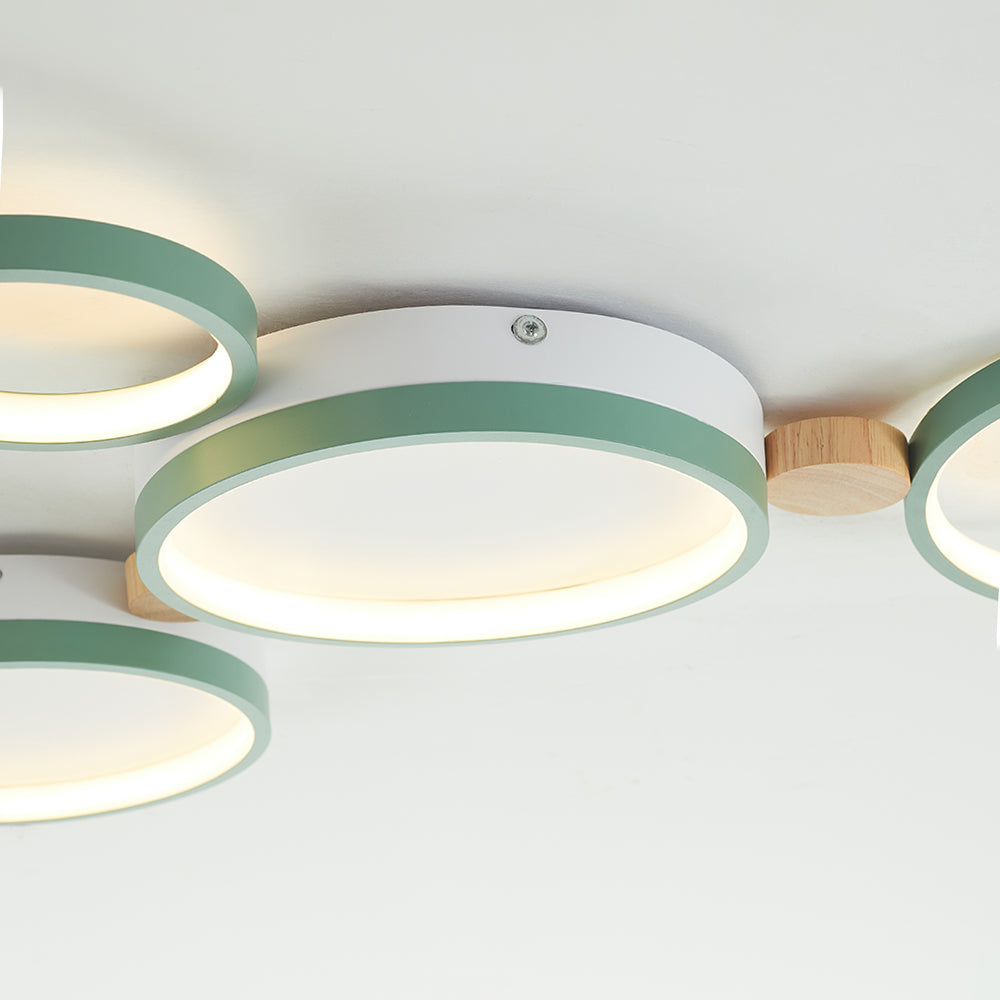 Arisha Round Flush Mount Ceiling Light 3 Colour 3/4/5/6/7 Heads