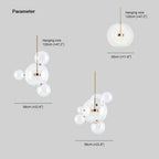 Valentina Modern Bubble Cluster  Pendant Light Gold