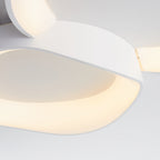Arisha Modern Wave Flush Mount Ceiling Light