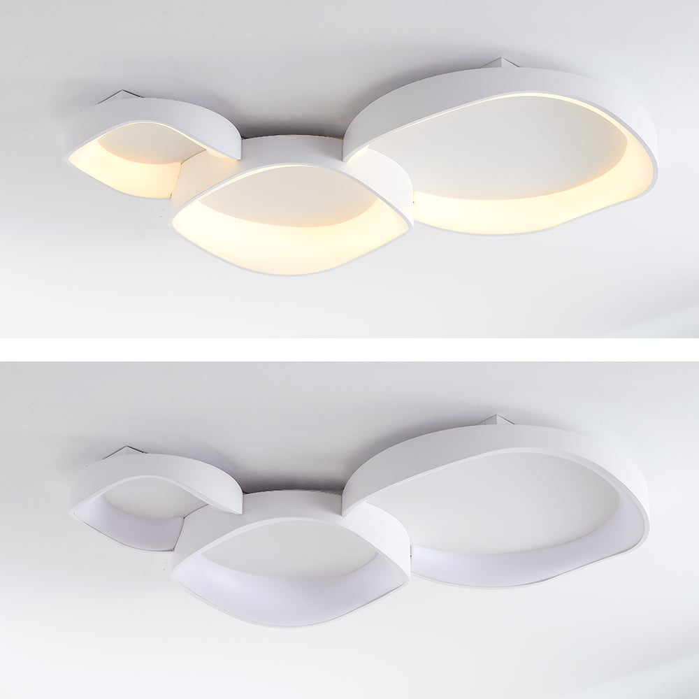 Arisha Modern Wave Flush Mount Ceiling Light