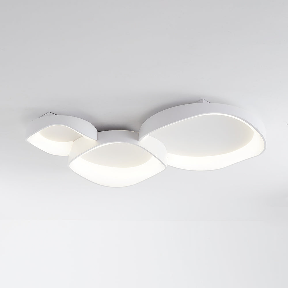 Arisha Modern Wave Flush Mount Ceiling Light