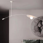 Arisha Minimalist Lotus Leaf Shaped Metal Pendant Light, Black/Gold