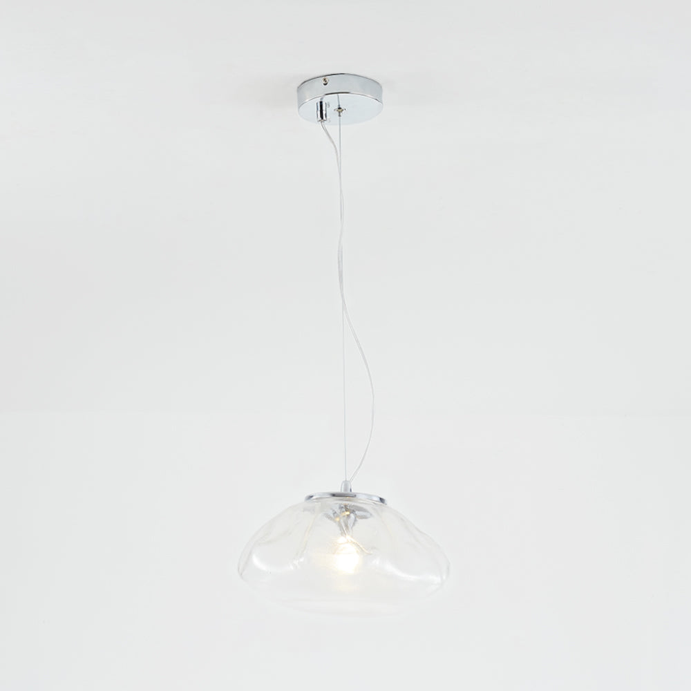 Avi Minimalist Spherical Glass Pendant Light, 3 Colour