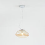 Avi Minimalist Spherical Glass Pendant Light, 3 Colour