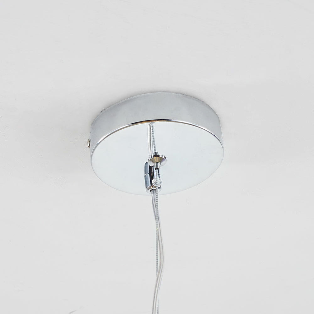 Avi Minimalist Spherical Glass Pendant Light, 3 Colour
