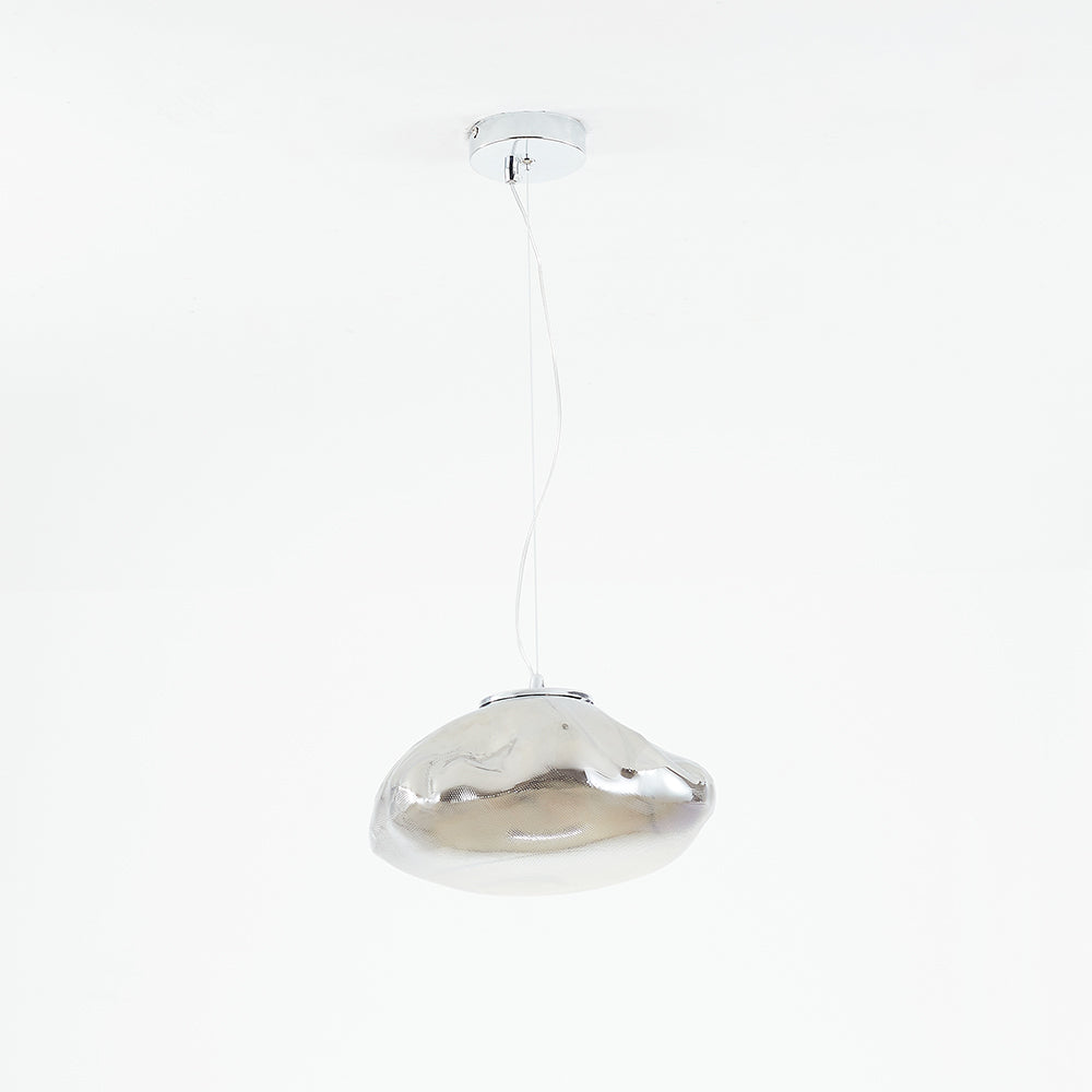 Avi Minimalist Spherical Glass Pendant Light, 3 Colour