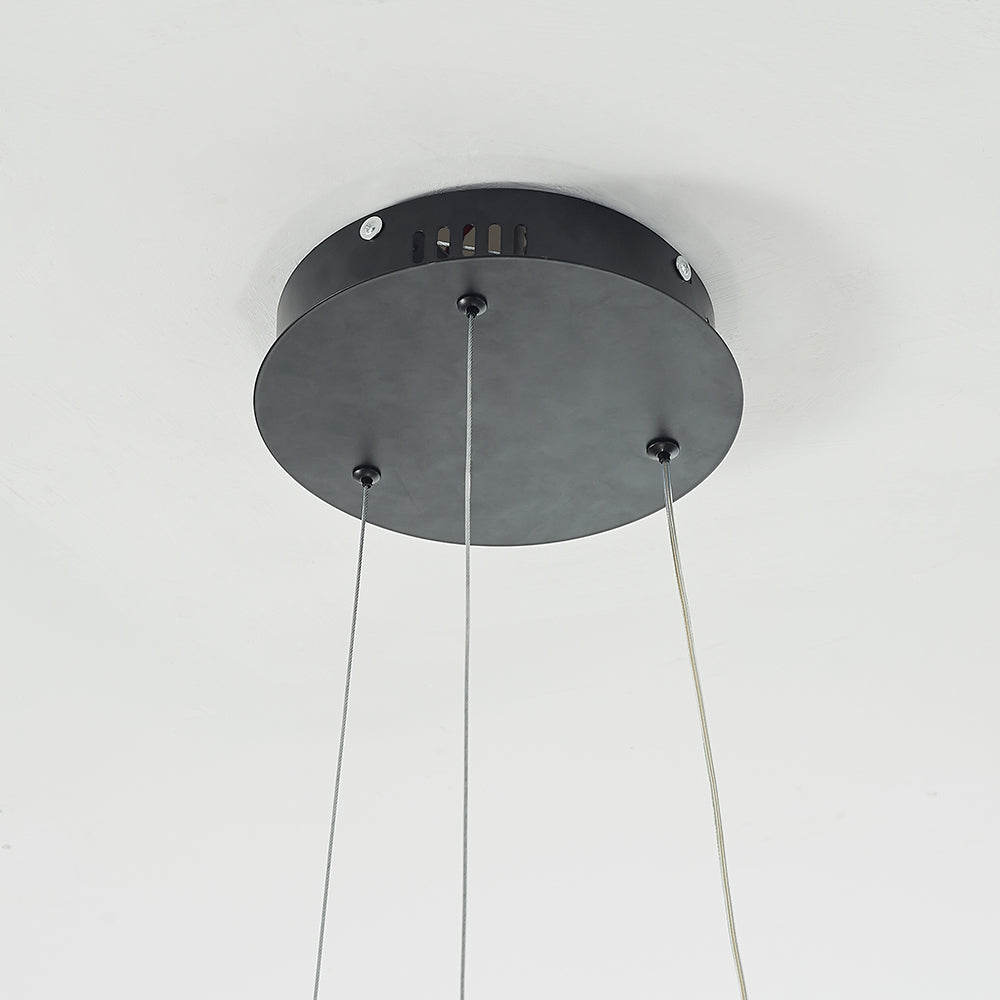 Arisha Pendant Light linear Modern, /Metal, Black/White, Dining Room